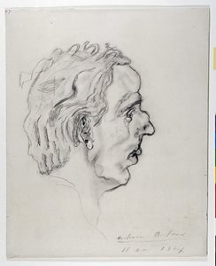 Porträt des Dichters Jacques Prevel (1915-1951) im Profil - 11. Mai