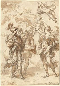 Venus als Jägerin erscheint Aeneas und Achates von Antonio Balestra
