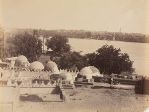Assiut, Blick vom Berg, ca. 1870er - 1880