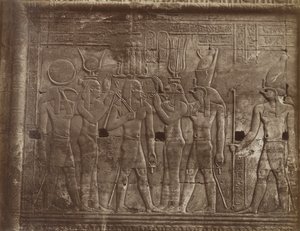 Basreliefs aus den Tempeln von Komombo von Antonio Beato