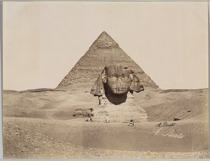 Sphinx und die Pyramide von Chephren
