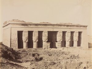 Tempel von Dendera, um 1870er - 1880er von Antonio Beato