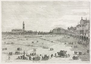 Ansichten: Prà della Valle, Padua von Antonio Canaletto