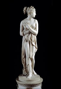 Venere Italica (Venus) - Marmorstatue (h. 172 cm) von Antonio Canova