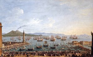 Abreise von Karl III., König von Spanien und Neapel, aus Neapel 1759 von Antonio Joli
