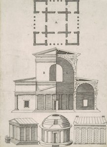 Antike Tempel und Rotunden (Fünf Entwürfe)