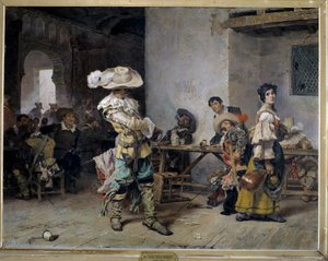 Prahlhänse in einem Gasthaus von Antonio Munoz Degrain