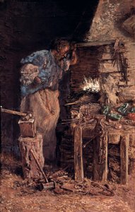 Die goldene Hochzeit des Schmieds (El herrero en bodas de oro). Gemälde von Antoni Munoz i Degrain (1841-1924). Öl auf Leinwand von Antonio Munoz Degrain