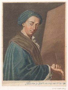 Porträt des Künstlers Johann Justin Preissler (Porträts von Künstlern)