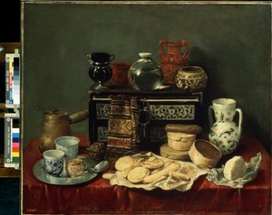 Stillleben mit einer Ebenholzkiste von Antonio Pereda y Salgado
