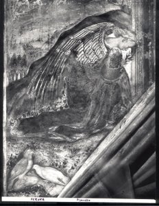 Erzengel Gabriel, Detail aus der Verkündigung