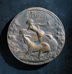 Bronzemedaille von Alfonso V. von Aragon (1394-1458)