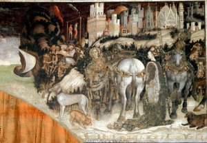 Der heilige Georg befreit die Prinzessin von Trapezunt (Detail) von Antonio Pisanello