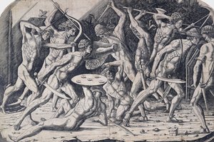 Herkules und die Giganten, ca. 1475-80 von Antonio Pollaiuolo