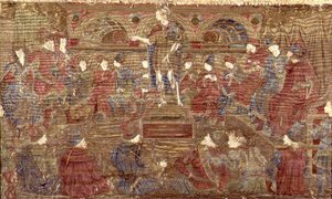 Johannes der Täufer tadelt Herodes, Wandteppich mit Szenen aus dem Leben des Heiligen von Antonio Pollaiuolo