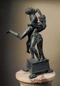 Die zwölf Arbeiten des Herkules: Herakles (Herkules) hebt den Riesen Anteus von Antonio Pollaiuolo