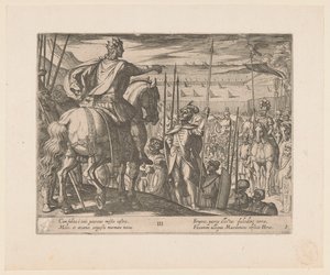 Alexander der Große instruiert die makedonischen Soldaten von Antonio Tempesta
