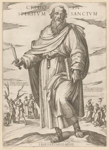 Der heilige Bartholomäus von Antonio Tempesta