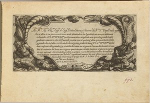 Frontispiz: Widmung an Pietro Strozzi von Antonio Tempesta