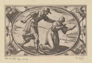Die heilige Columbina, Tochter des heiligen Austerius von Antonio Tempesta