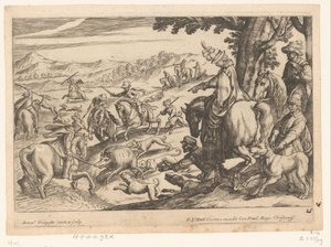 Jagd auf Wildschwein und Hirsch von Antonio Tempesta