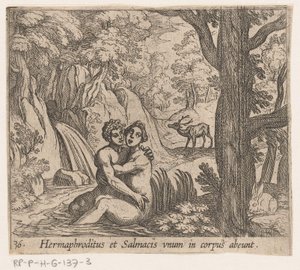 Salmacis und Hermaphroditus von Antonio Tempesta