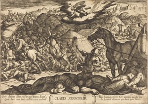 Der vernichtende Engel besiegt die Armee von Sanherib