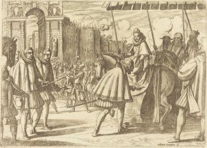 Triumphaler Einzug von Margarete von Österreich von Antonio Tempesta