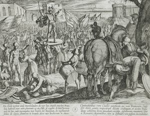 Zwei besiegte römische Einheiten von Antonio Tempesta