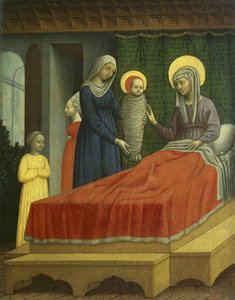 Die Geburt des Heiligen Augustinus, ca. 1440-50 von Antonio Vivarini