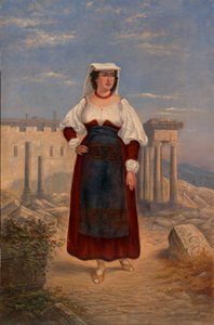 Italienische Frau, ca. 1890-1899