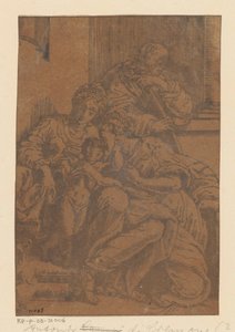 Heilige Familie mit Anna von Antonio da Cremona