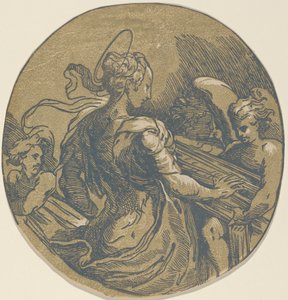 Heilige Cäcilia, erste Hälfte des 16. Jahrhunderts von Antonio da Trento