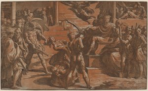 Das Martyrium zweier Heiliger von Antonio da Trento