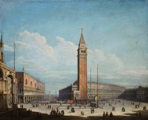 Die Piazza San Marco und die Piazzetta, Venedig, Blick nach Südwesten