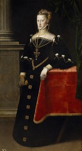 Porträt der Erzherzogin Maria von Österreich 1528-1603, Heilige Römische Kaiserin, 1551