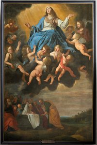 Pfarrkirche (Parochiekerk Sint-Eligius). Gemälde. "Mariä Himmelfahrt". Antoon van den Heuvel. von Antoon van den Heuvel