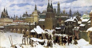 Moskau im 17. Jahrhundert. Die Allerheiligenbrücke
