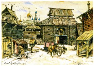 Altes Moskau. Die Holzstadt, 1902