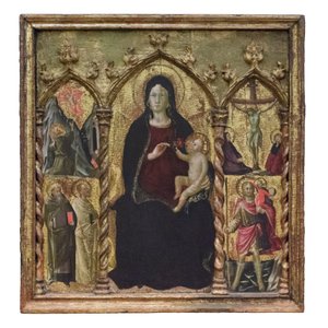 Madonna und Kind auf dem Thron, ca. 1420-22