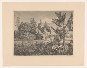 Landschaft mit Blumen