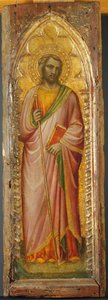 Ein Heiliger, möglicherweise Jakobus der Ältere, 1384-85 von Aretino Luca Spinello or Spinelli
