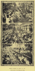 Dosenherstellung und -füllung, Fabrik der Liebig Extract of Meat Company, Ltd, Argentinien von Argentinian Photographer
