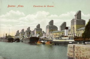 Getreidesilos, Buenos Aires, Argentinien von Argentinian Photographer