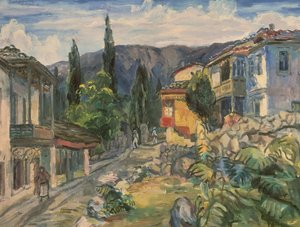 Eine Tatarstraße in Jalta, 1932