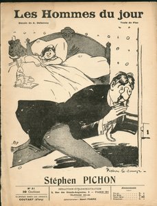 Titelblatt von „The Men of the Day“, ca. 1905 - Illustration von Aristide Delannoy: Schlafzimmer - Marianne, Pichon Stephen
