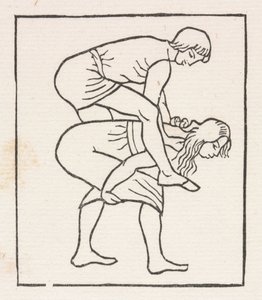 Daphnis und Chloe: Daphnis legt den Apfel in Chloes Busen von Aristide Maillol