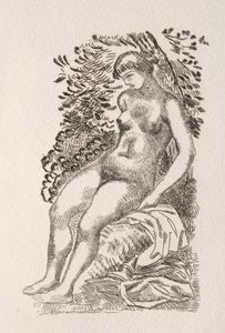 Illustration zu einem Gedicht von Pierre de Ronsard