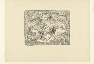 Wandteppich mit vier musizierenden Frauen in der Landschaft von Aristide Maillol