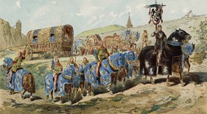 Adelsdamenkutsche, 13. Jahrhundert